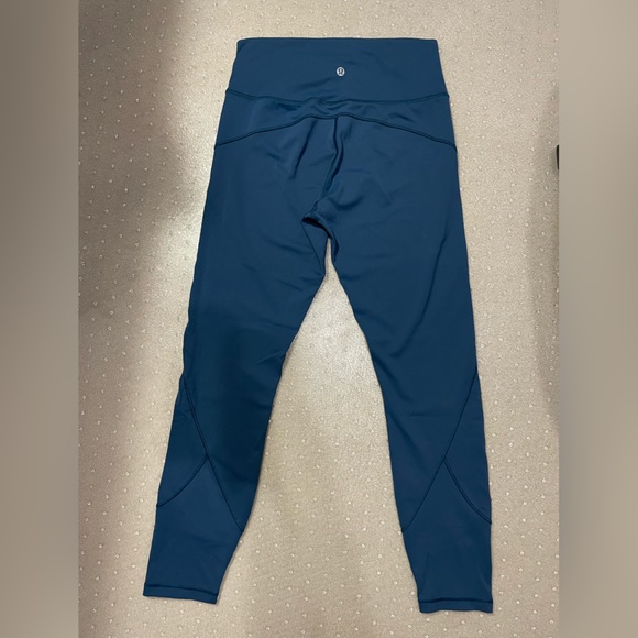 Lululemon In Movement Tights Navy Blue Size 6 - Picture 5 of 7